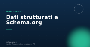 Dati strutturati e Schema.org