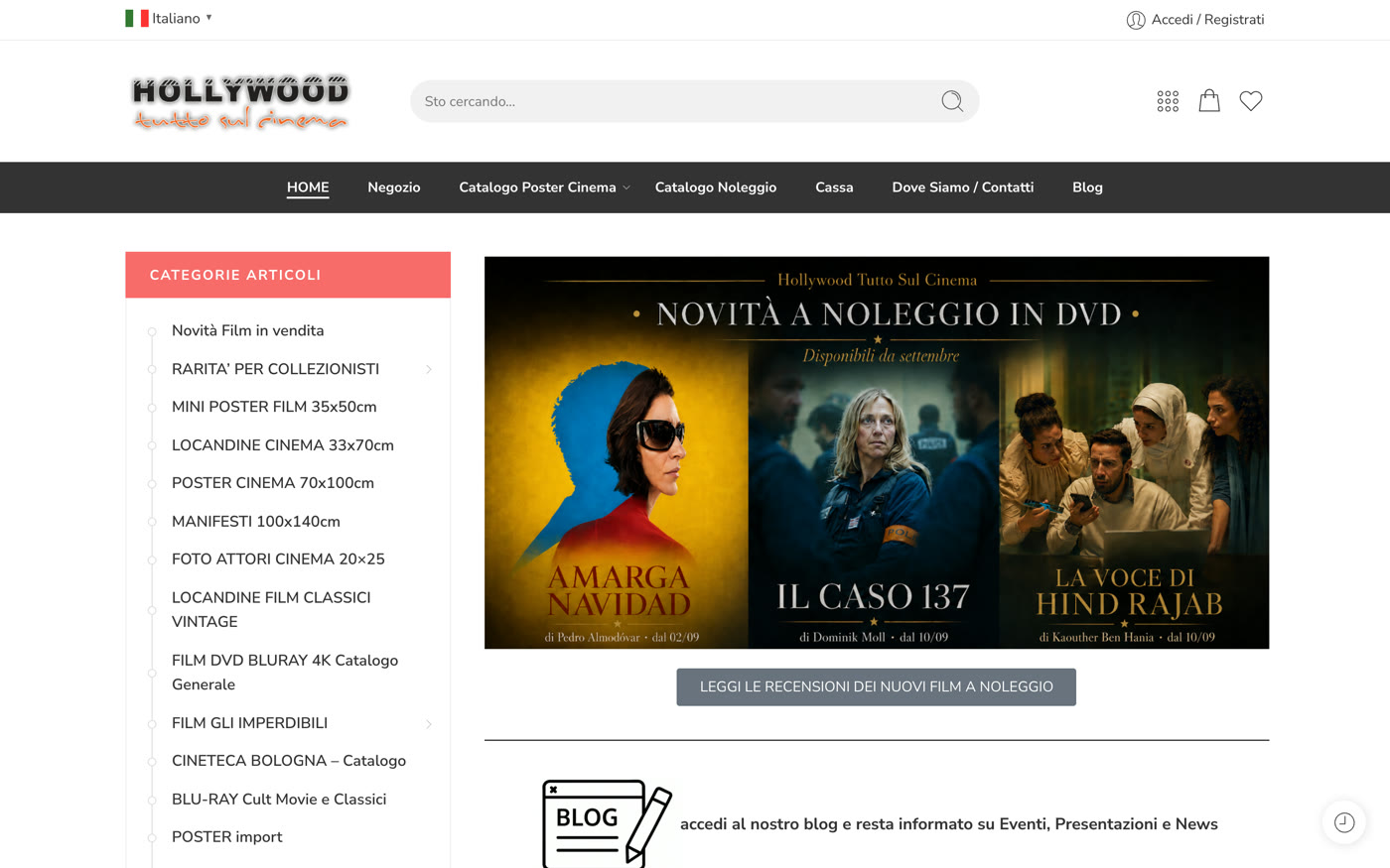 Home page di hollywood-video.it